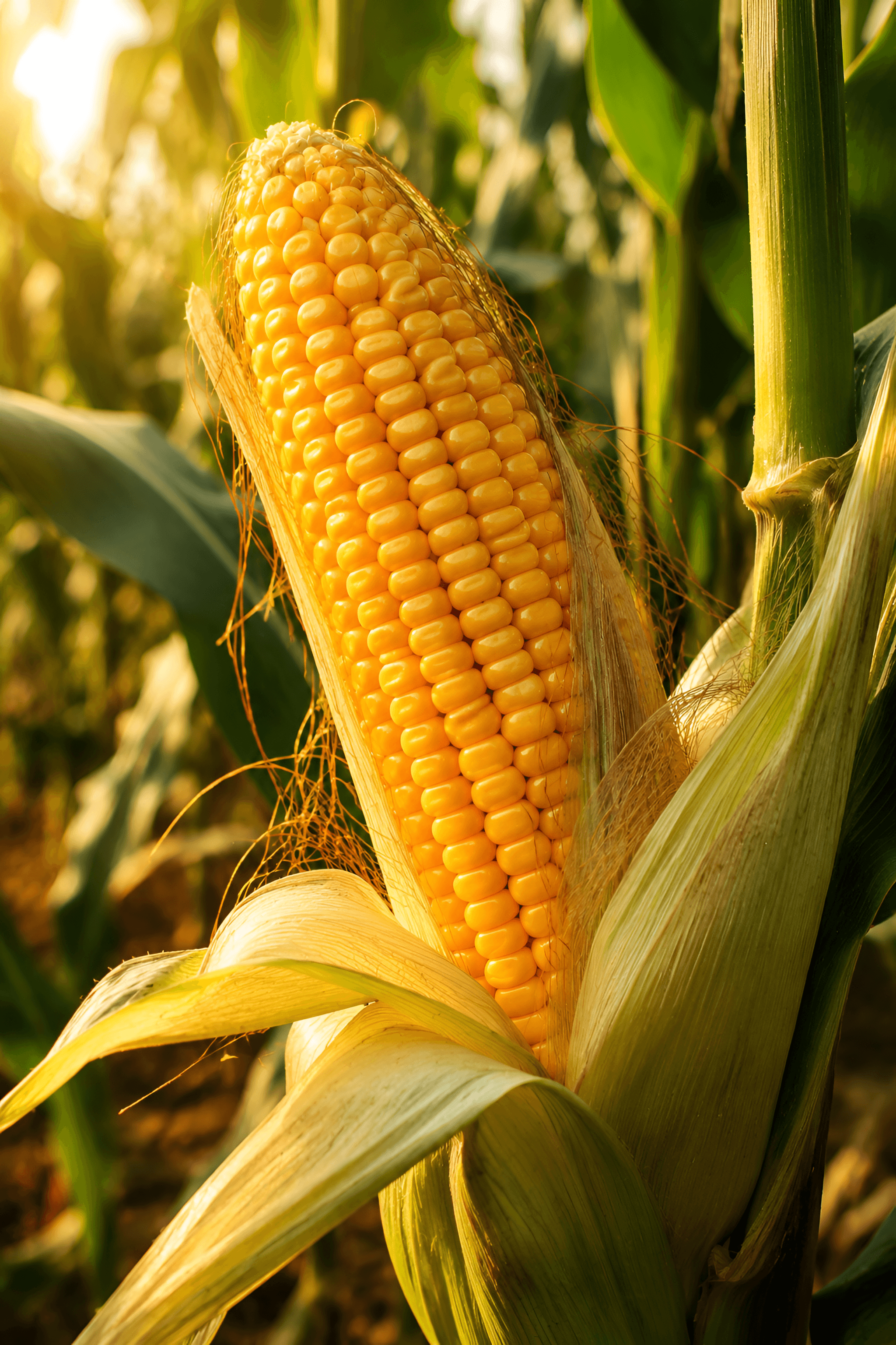 Organic corn kernels